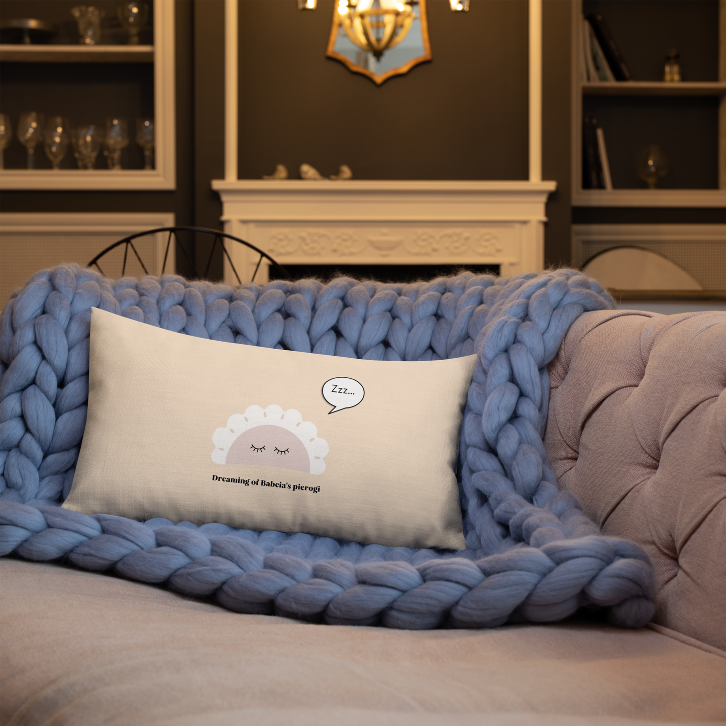 Dreaming of Babcia’s Pierogi – Cozy Throw Pillow