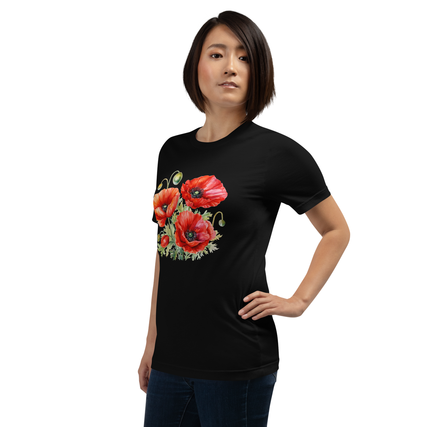 Bloom Boldly – Polish Poppy T-Shirt