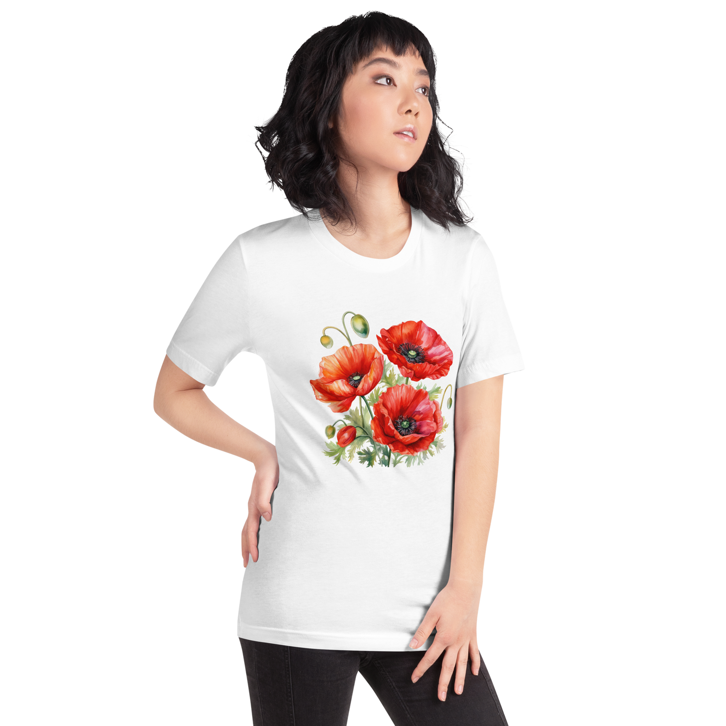 Bloom Boldly – Polish Poppy T-Shirt